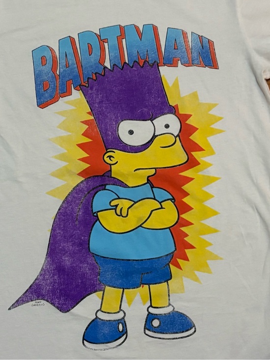 Simpsons Other - Vintage Bartman Simpsons T-Shirt Bart Simpson Medium Rolled‎ Sleeves